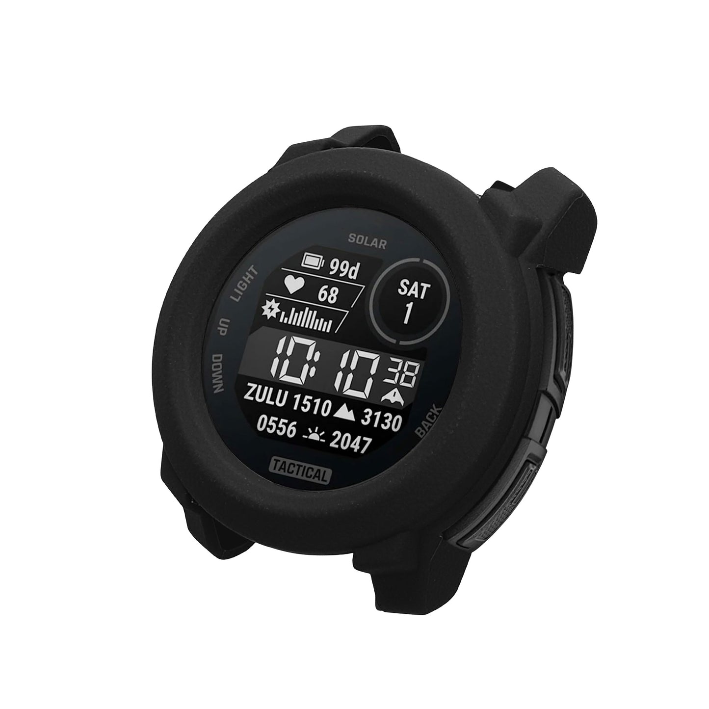 kwmobile Protective Case Compatible with Garmin Instinct 3 45mm Case - Fitness Tracker Case - Soft Smartwatch Case