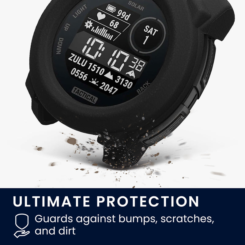 kwmobile Protective Case Compatible with Garmin Instinct 3 45mm Case - Fitness Tracker Case - Soft Smartwatch Case