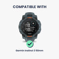 kwmobile Protective Case compatible with Garmin Instinct 3 50mm Case - Fitness Tracker Case - Soft Smartwatch Case