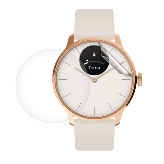 kwmobile 3x Transparente Displayschutzfolie kompatibel mit Withings Scanwatch Light 37mm - Schutzfolie für Fitness Tracker Displayschutz Transparent  