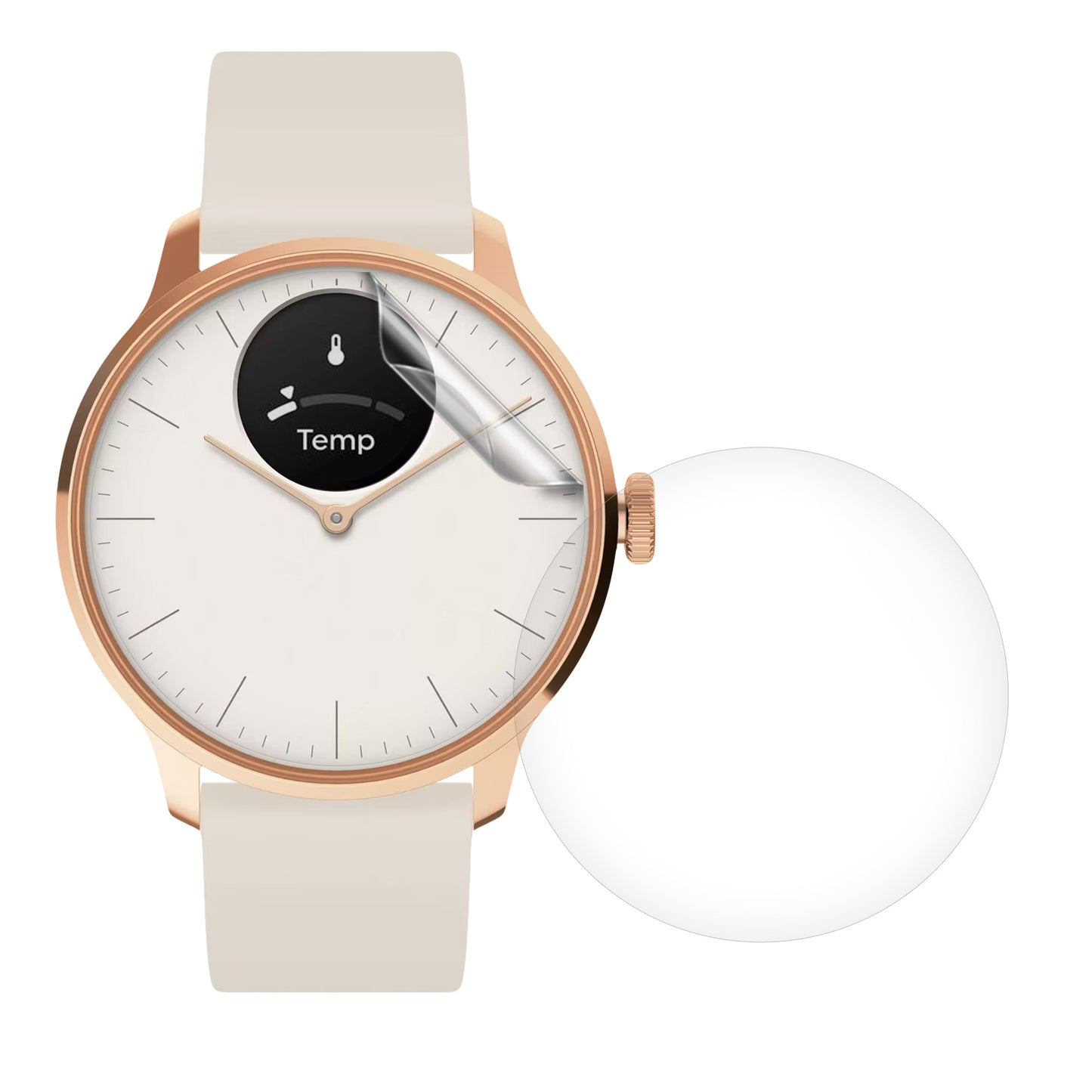 kwmobile Screen Protector compatible with Withings Scanwatch Light 37mm Screen Protector for Fitness Tracker Display Protection