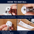 kwmobile Cable Management Desk Cable Net - Hide Cables - Desk Cable Management - Cable Management Organizer - Cable Organization