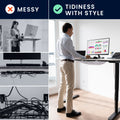 kwmobile Cable Management Desk Cable Net - Hide Cables - Desk Cable Management - Cable Management Organizer - Cable Organization