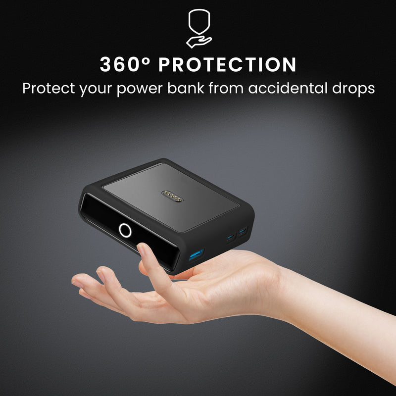 kwmobile Case for Anker Charging Base Prime Bank 100W - Power Bank Cover for On The Go - Bag for Power Bank