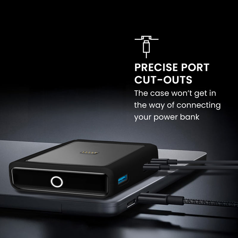 kwmobile Case for Anker Charging Base Prime Bank 100W - Power Bank Cover for On The Go - Bag for Power Bank
