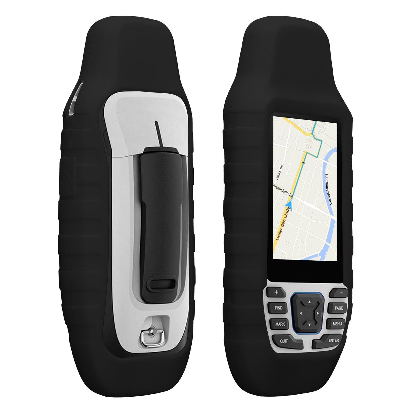 kwmobile Hülle kompatibel mit Garmin GPSMAP 79S / GPSMAP 79SC - Schutzhülle für GPS Handgerät in Schwarz Schwarz  