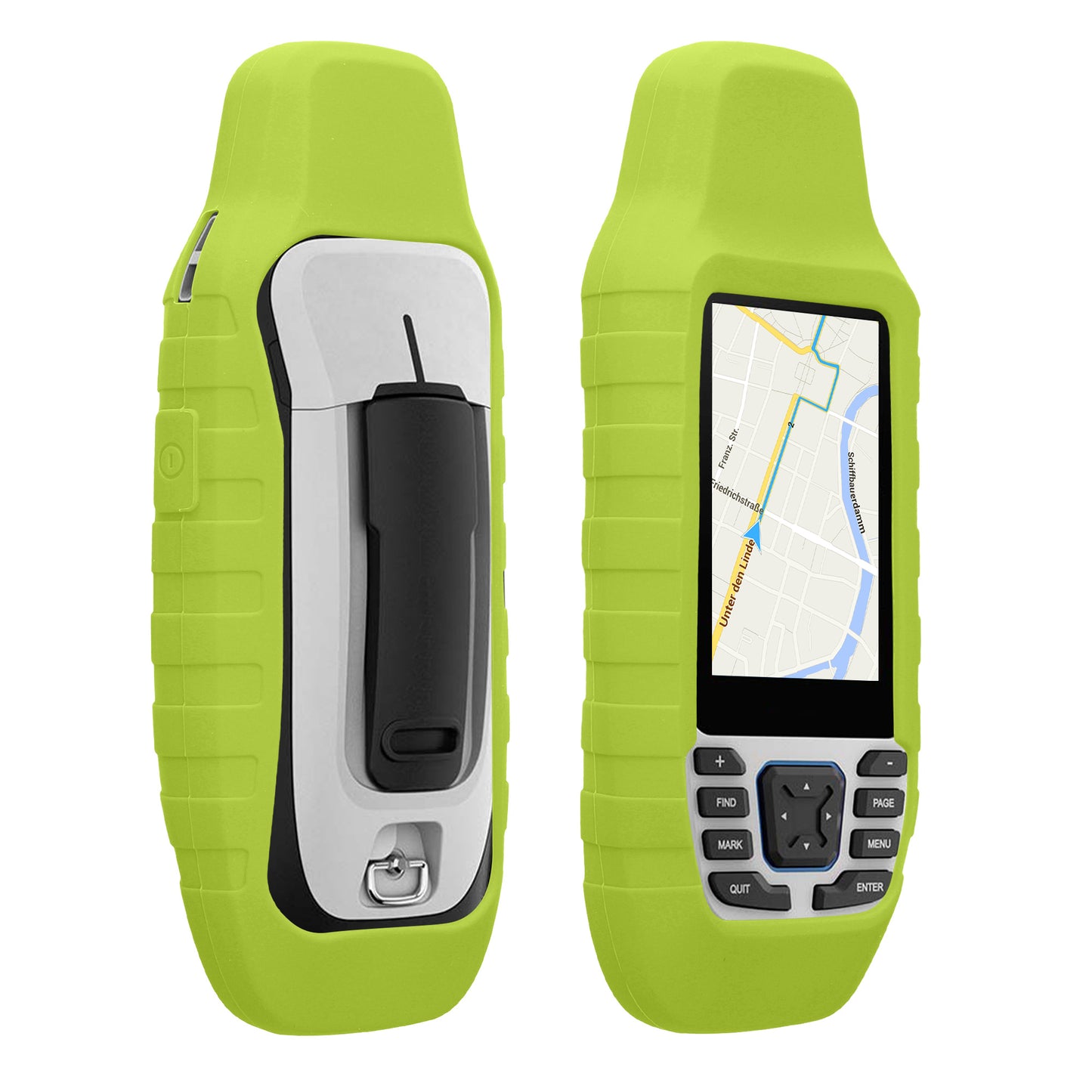 kwmobile Hülle kompatibel mit Garmin GPSMAP 79S / GPSMAP 79SC - Schutzhülle für GPS Handgerät in Neon Gelb Neon Gelb  