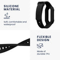 kwmobile Sport Armband compatible with Xiaomi Smart Band 10 / Smart Band 9 / 8 7 6 5 4 3 - Strap for Fitness Tracker - with Protective Bumper