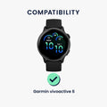 kwmobile Screen Protector compatible with Garmin vivoactive 6 Film Protective Film for Fitness Tracker Robust Screen Protection