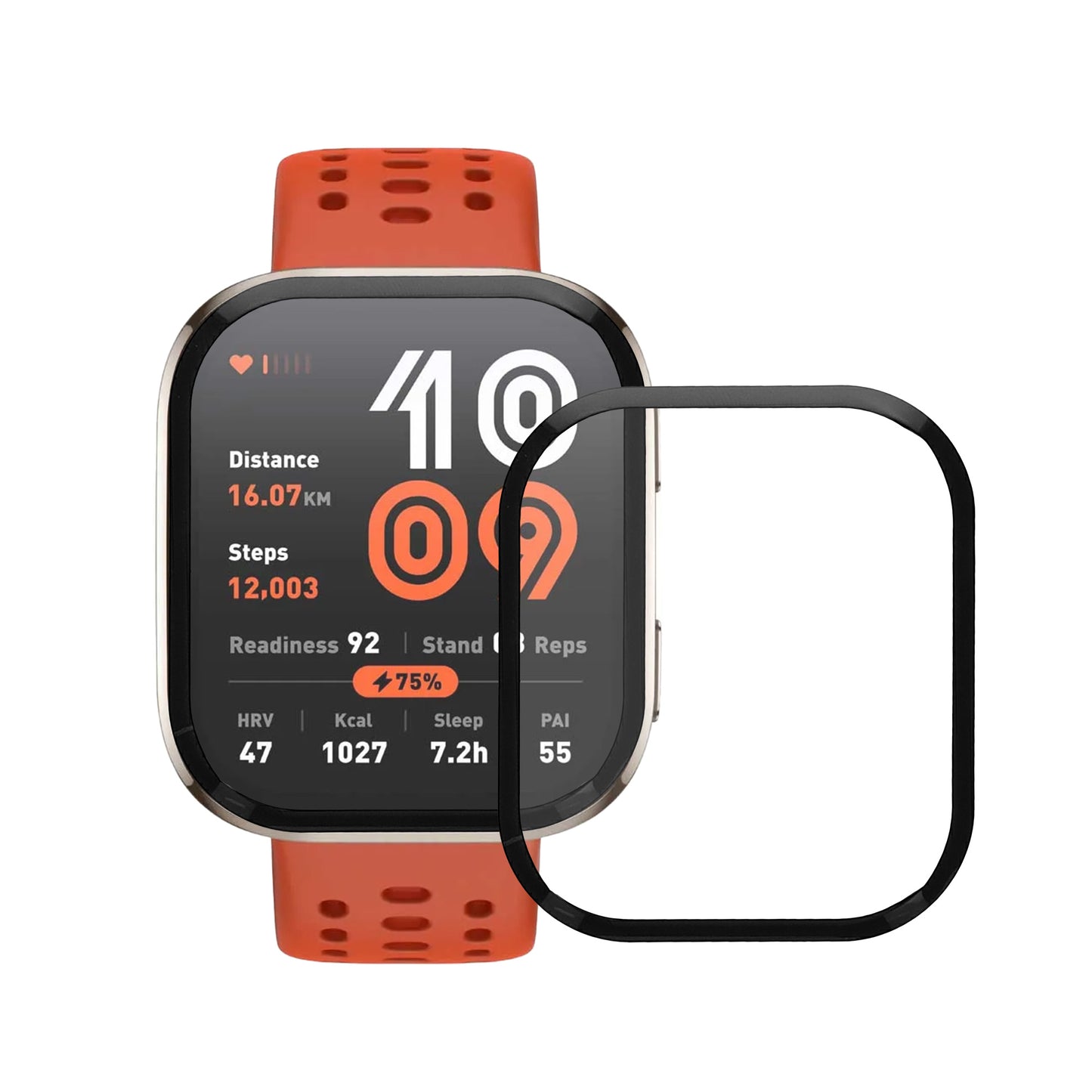 kwmobile Screen Protector compatible with Amazfit Bip - 6x Film Protective Film for Fitness Tracker Robust Screen Protection