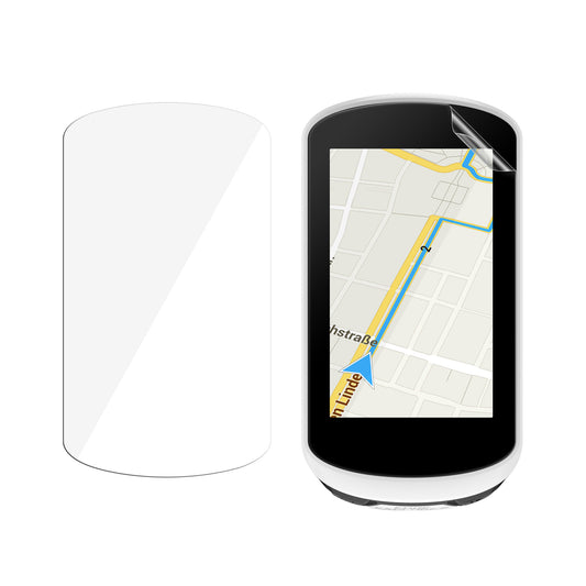 kwmobile 2x Fahrrad GPS Schutzfolie kompatibel mit Garmin Edge Explore 2 Folie - Set Displayschutzfolie für Bike GPS Computer - transparenter Displayschutz aus PMMA Transparent  