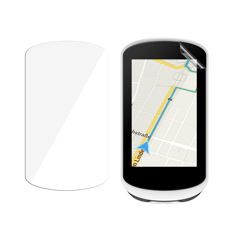 kwmobile 2x Fahrrad GPS Schutzfolie kompatibel mit Garmin Edge Explore 2 Folie - Set Displayschutzfolie für Bike GPS Computer - transparenter Displayschutz aus PMMA Transparent  