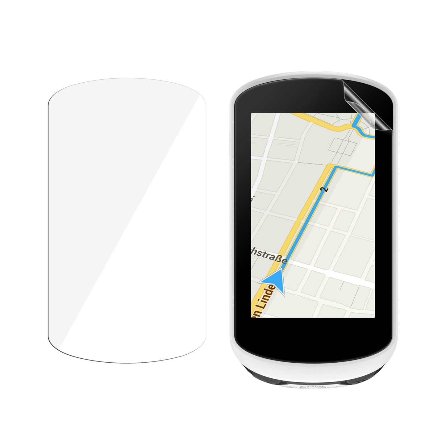 kwmobile 2x Fahrrad GPS Schutzfolie kompatibel mit Garmin Edge Explore Folie - Set Displayschutzfolie für Bike GPS Computer - transparenter Displayschutz aus PMMA Transparent  