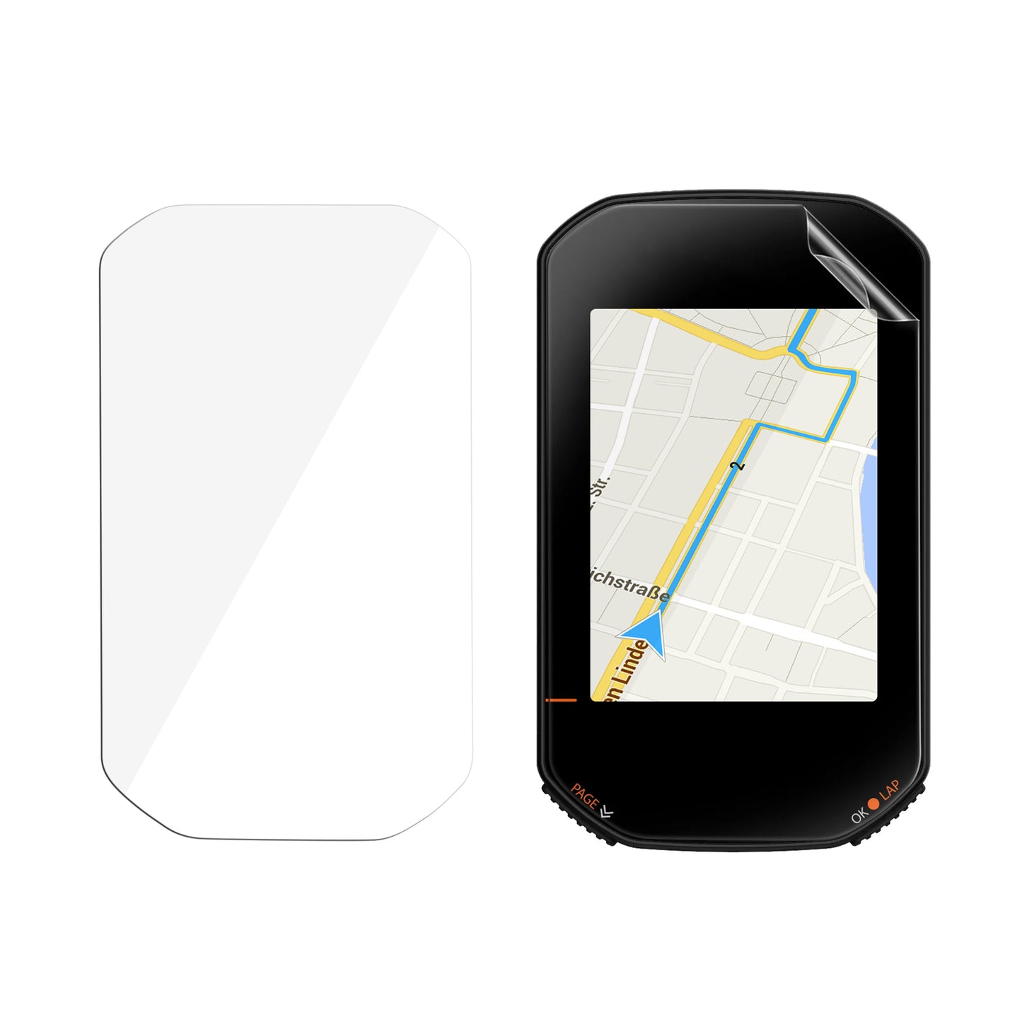 kwmobile 2x Fahrrad GPS Schutzfolie kompatibel mit Bryton Rider 420 Folie - Set Displayschutzfolie für Bike GPS Computer - transparenter Displayschutz aus PMMA Transparent  