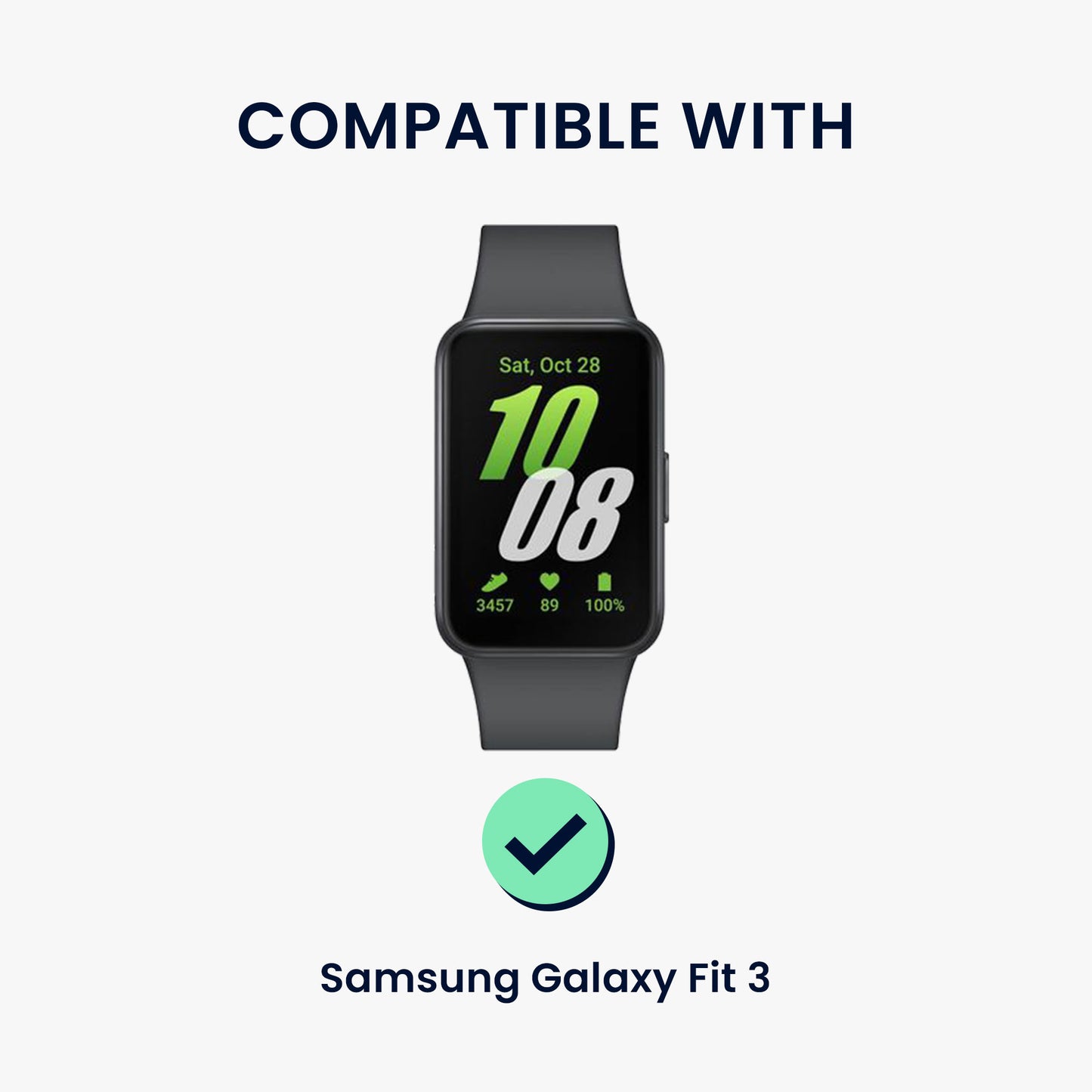 kwmobile USB Charger compatible with Samsung Galaxy Fit 3 / Honor Watch Fit / Oppo Band 2 / Keep B4 - USB Cable Charger Stand - Smart Watch Charging Station - Charging Cable with Stand Function