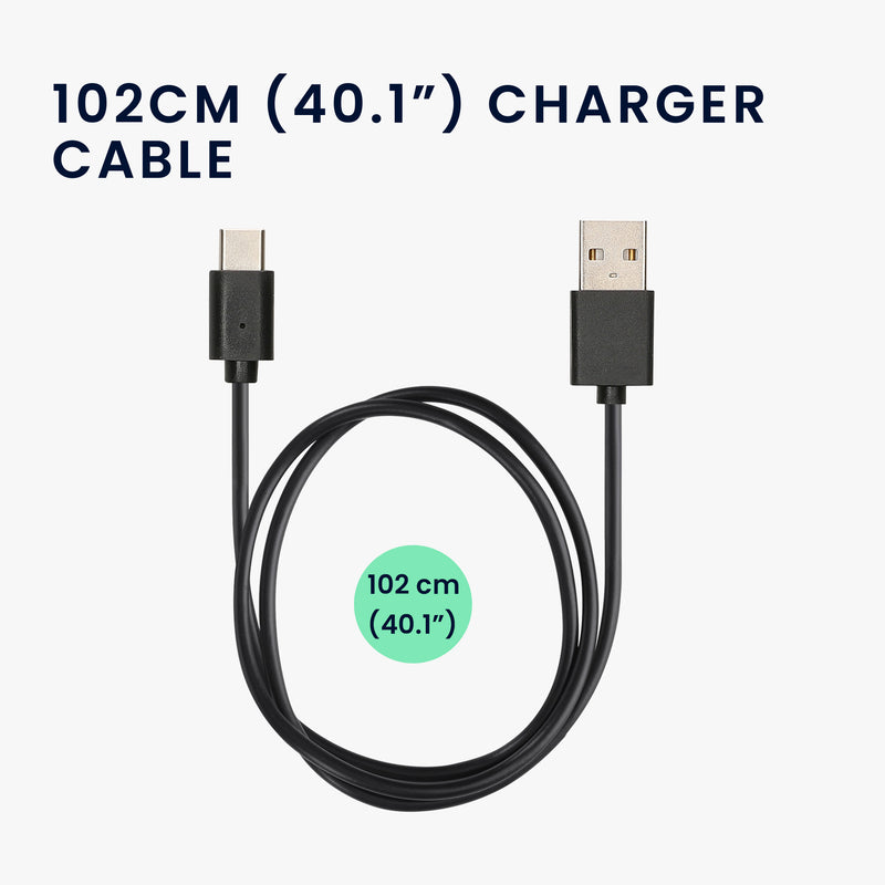 kwmobile USB Charger compatible with Samsung Galaxy Fit 3 / Honor Watch Fit / Oppo Band 2 / Keep B4 - USB Cable Charger Stand - Smart Watch Charging Station - Charging Cable with Stand Function