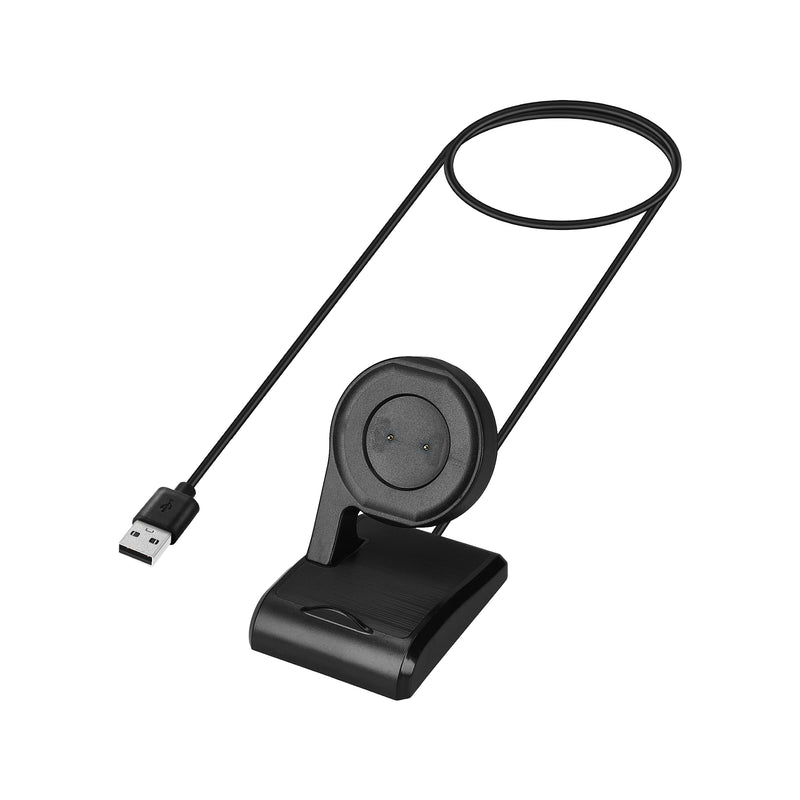 kwmobile USB Charger compatible with Amazfit GTR 42mm / GTR 47mm / GTS / T-Rex USB Cable Charger Stand Smart Watch Charging Station Docking Station Charging Cable with Stand Function