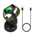 kwmobile USB Ladegerät kompatibel mit Huawei Band 10 / Honor Band 9 / Band 7 / Band 6 / OPPO Band 2 - USB Kabel Charger Stand - Smart Watch Ladestation - Ladekabel mit Standfunktion in Schwarz Schwarz  