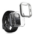 kwmobile 2x Schutzhülle kompatibel mit Amazfit Bip 6 Hülle - Fullbody Cover Set aus Silikon - Transparent Silber Transparent  [dsg04]