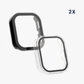 kwmobile Glass Case for Amazfit Bip 6 Protective Cover Fullbody Fitness Tracker Case Set