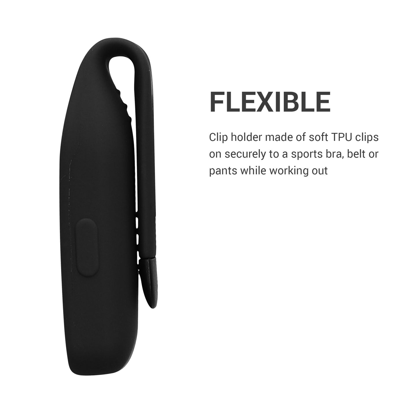kwmobile Clip Holder compatible with Huawei Band 10 / 9 / 8 - Holder - without Tracker