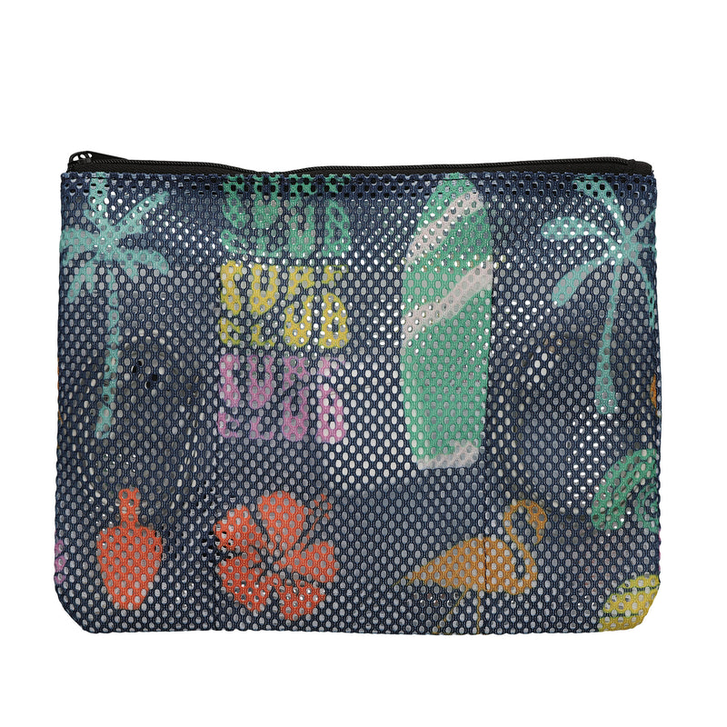 kwmobile Reise Organizer aus Mesh - Zubehör Organizer - Meshtasche für Handy Kabel Power Bank Festplatten Ladegerät - Reißverschlusstasche - Mehrfarbig Mehrfarbig  