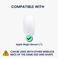 kwmobile Mouse Case Compatible with Apple Magic Mouse 1 / 2 - Pouch for Bluetooth Mouse Made of Robust Neoprene Fabric