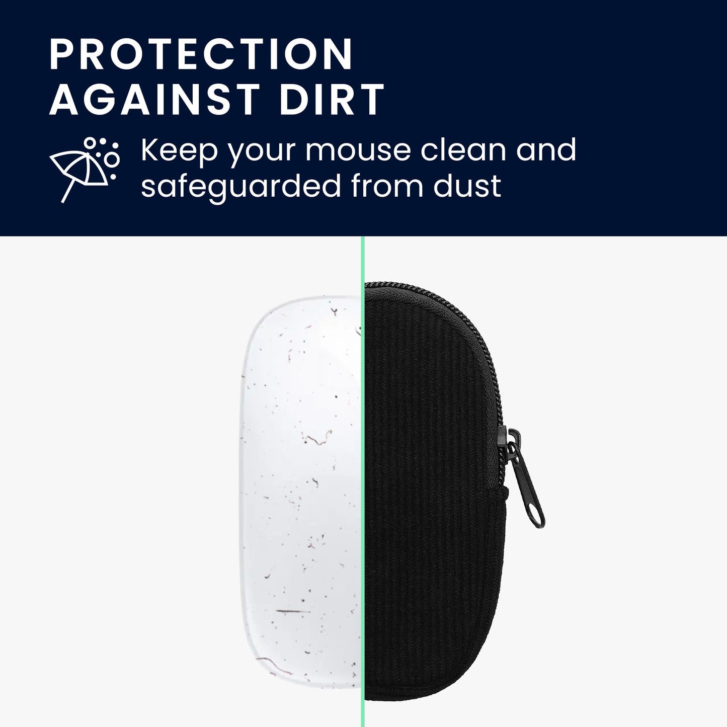 kwmobile Mouse Case Compatible with Apple Magic Mouse 1 / 2 - Pouch for Bluetooth Mouse Made of Robust Neoprene Fabric