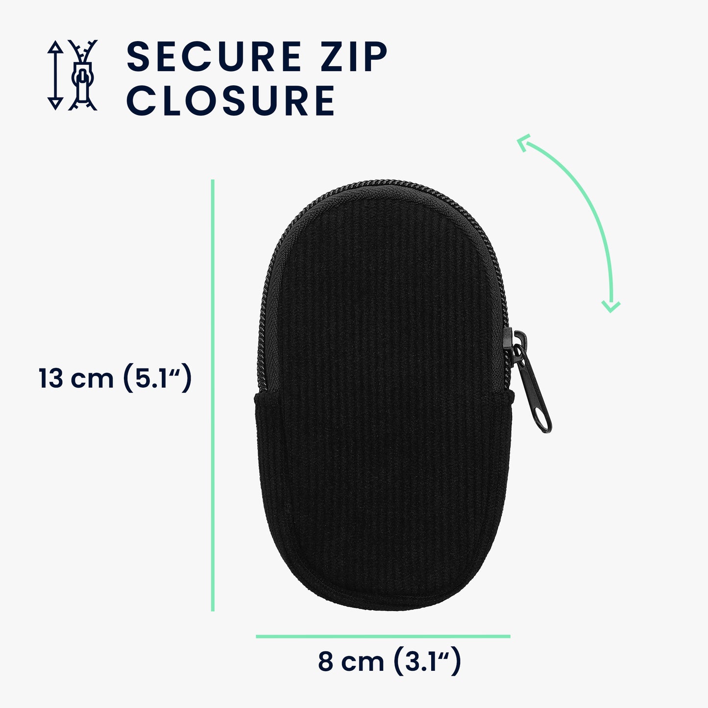kwmobile Mouse Case Compatible with Apple Magic Mouse 1 / 2 - Pouch for Bluetooth Mouse Made of Robust Neoprene Fabric