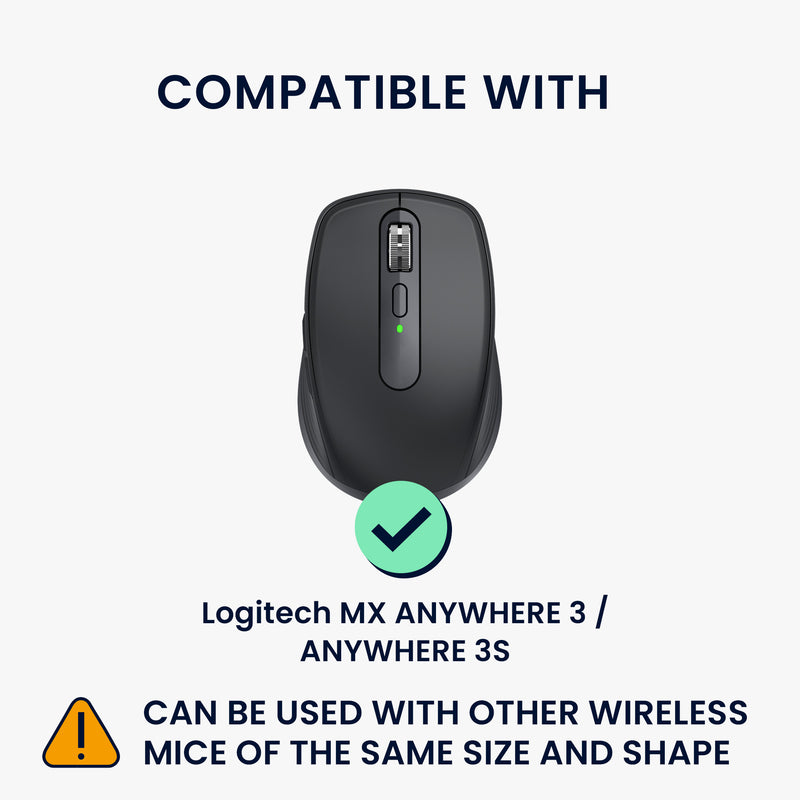 kwmobile Mouse Case compatible with Logitech MX ANYWHERE 3 / ANYWHERE 3S - Pouch for Bluetooth Mouse made of durable Neoprene Fabric