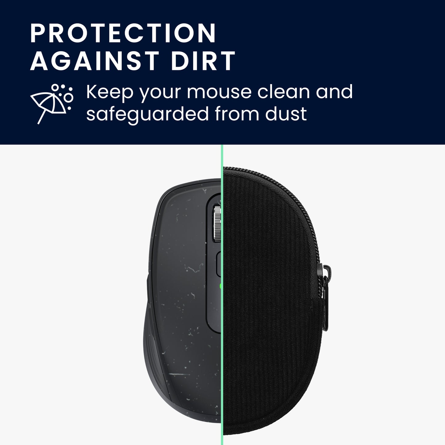 kwmobile Mouse Case compatible with Logitech MX ANYWHERE 3 / ANYWHERE 3S - Pouch for Bluetooth Mouse made of durable Neoprene Fabric