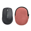 kwmobile Maus Tasche kompatibel mit Logitech MX ANYWHERE 3 / ANYWHERE 3S Hülle - Case für Bluetooth Maus aus robustem Cord und Neopren Stoff - Dark Rose Dark Rose  