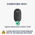 kwmobile Mouse Pouch compatible with Logitech Pebble Mouse 2 M350s / M350 Case - Cover for Bluetooth Mouse made of Neoprene Fabric