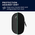 kwmobile Mouse Pouch compatible with Logitech Pebble Mouse 2 M350s / M350 Case - Cover for Bluetooth Mouse made of Neoprene Fabric