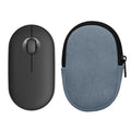 kwmobile Maus Tasche kompatibel mit Logitech Pebble Mouse 2 M350s / M350 Hülle - Case für Bluetooth Maus aus robustem Cord und Neopren Stoff - Vintage Blue Vintage Blue  