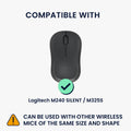 kwmobile Mouse Bag Compatible with Logitech M240 SILENT / M325S Case - Cover for Bluetooth Mouse Made of Robust Neoprene Fabric