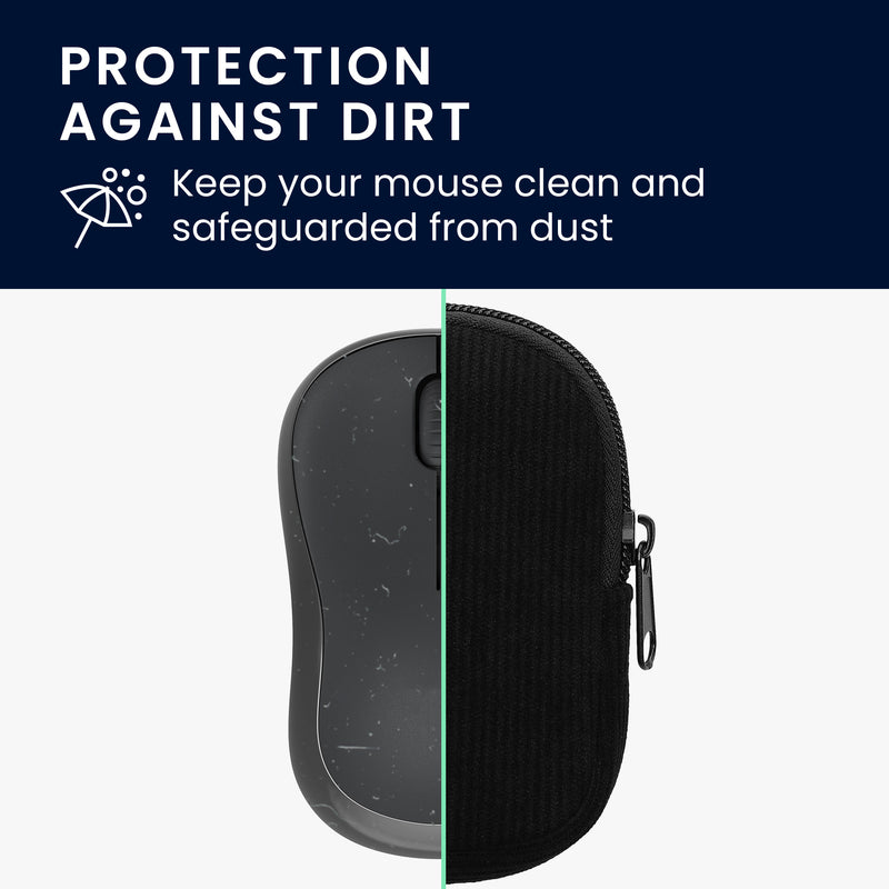 kwmobile Mouse Bag Compatible with Logitech M240 SILENT / M325S Case - Cover for Bluetooth Mouse Made of Robust Neoprene Fabric