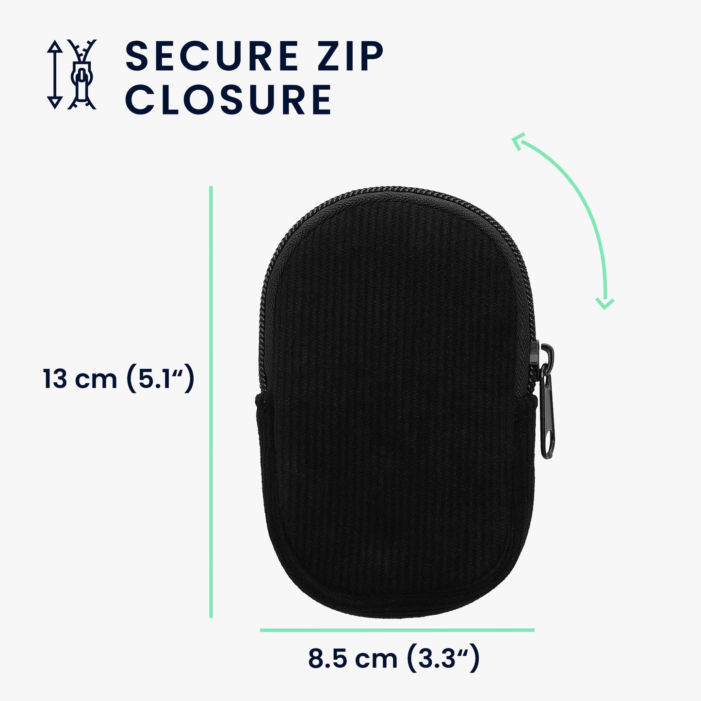 kwmobile Mouse Bag Compatible with Logitech M240 SILENT / M325S Case - Cover for Bluetooth Mouse Made of Robust Neoprene Fabric