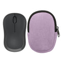 kwmobile Maus Tasche kompatibel mit Logitech M240 SILENT / M325S Hülle - Case für Bluetooth Maus aus robustem Cord und Neopren Stoff - Lavendel Lavendel  