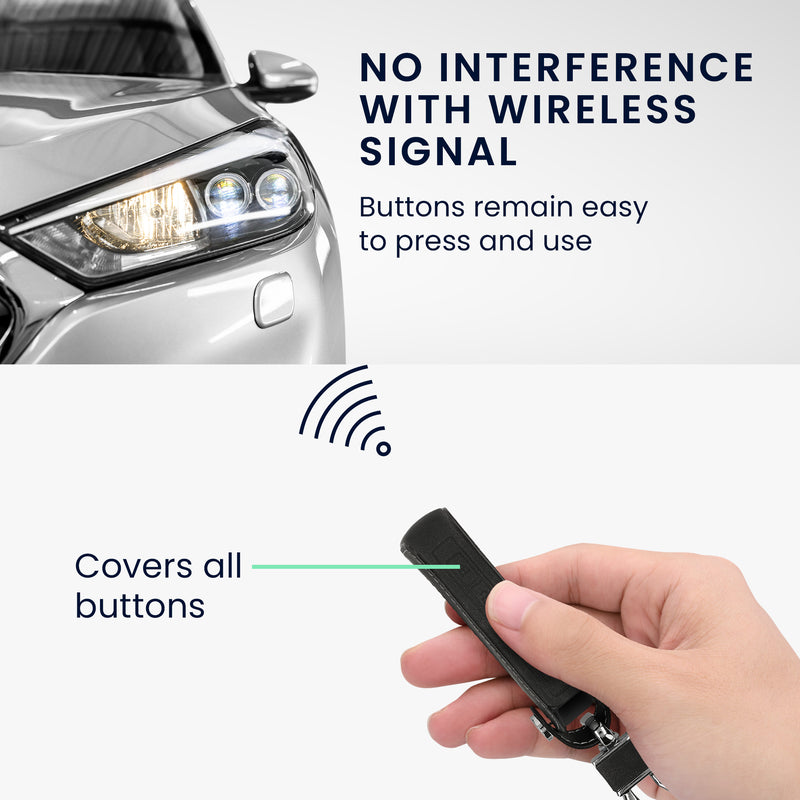 kwmobile Car Key Fob Cover Compatible with Mazda 3-Button CX30 CX50 CX60 CX90 MX-30 - Faux Leather Key Fob Case