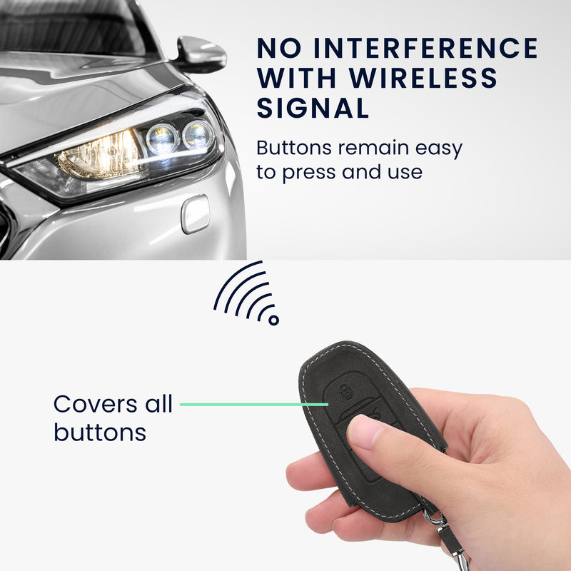 kwmobile Car Key Cover compatible with Opel 3-Button Smart Key Keyless Go Protective Case Cover