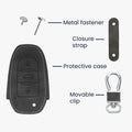kwmobile Car Key Cover compatible with Opel 3-Button Smart Key Keyless Go Protective Case Cover