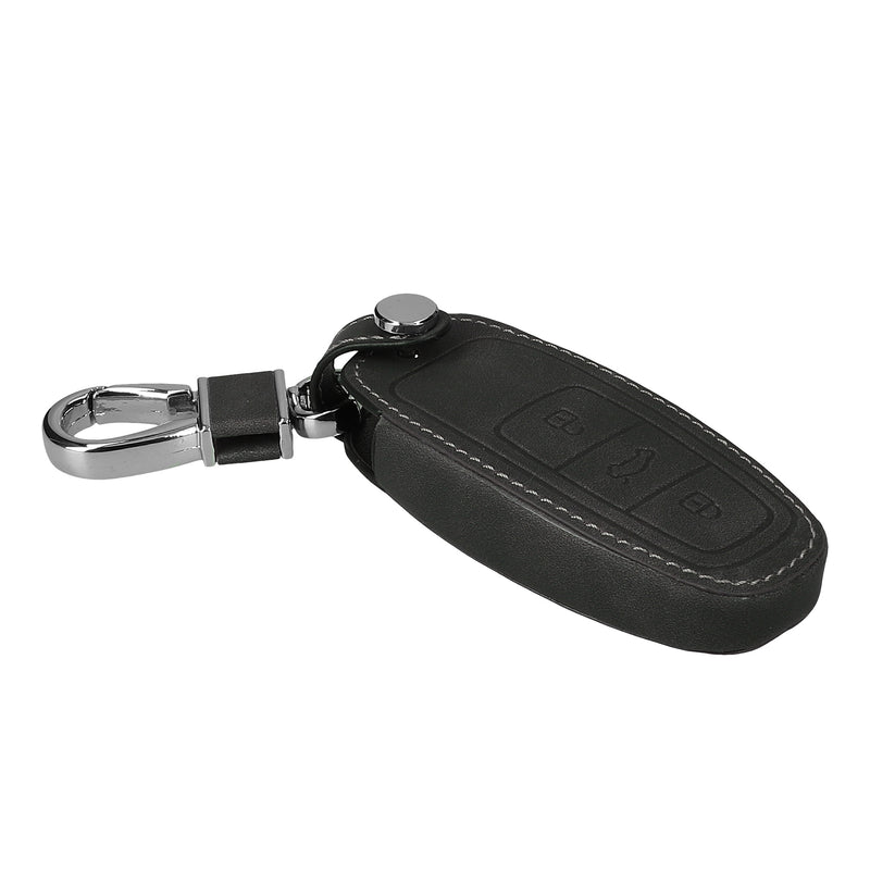 kwmobile Car Key Cover Compatible with Audi A6 A7 A8 Q7 Q8 3-Button Car Key Keyless Artificial Leather Protective Case Key Fob Cover