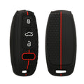 kwmobile Car Key Cover compatible with Audi A6 A7 A8 Q7 Q8 3-Button Car Keyless Fob