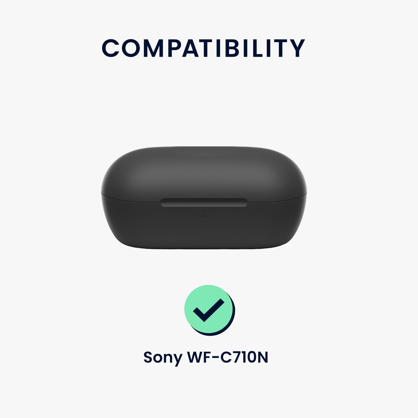 kwmobile Case Compatible with Sony WF-C710N Headphones