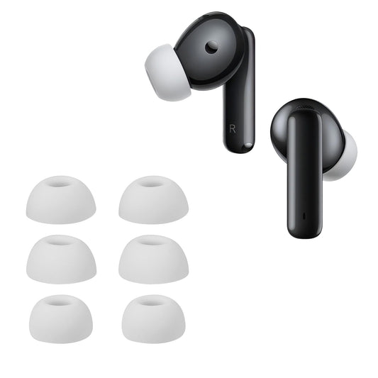 kwmobile 6x Polster kompatibel mit Huawei Freebuds 6i - 3 Größen - Silikon Ohrstöpsel In-Ear Kopfhörer Weiß  