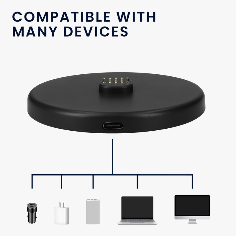 kwmobile Charging Cradle Compatible with Sony LinkBuds Speaker Charging Station with USB C Charging Cable Portable Charger