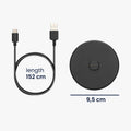kwmobile Charging Cradle Compatible with Sony LinkBuds Speaker Charging Station with USB C Charging Cable Portable Charger