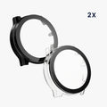 kwmobile Glass Case for Ticwatch Pro 5 Enduro Protective Cover Full-Body Fitness Tracker Case Set