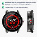 kwmobile Glass Case for Ticwatch Pro 5 Enduro Protective Cover Full-Body Fitness Tracker Case Set